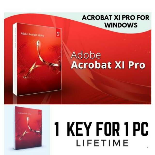 Adobe Acrobat XI Pro Lifetime Lisensi Original 10000000 %