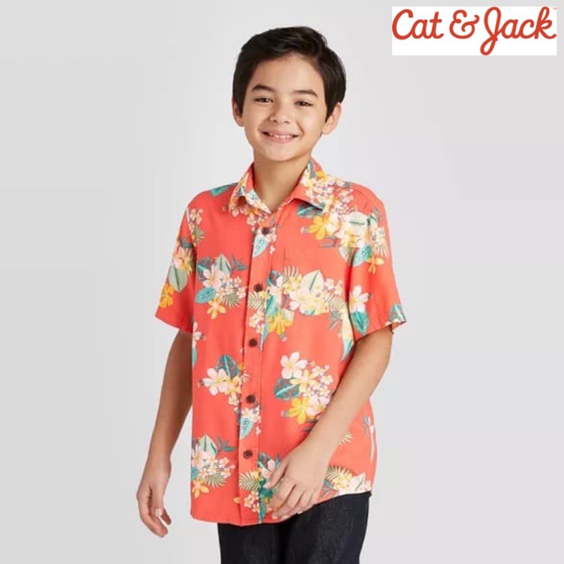 Kemeja Anak Laki Laki Cat&Jack Orange