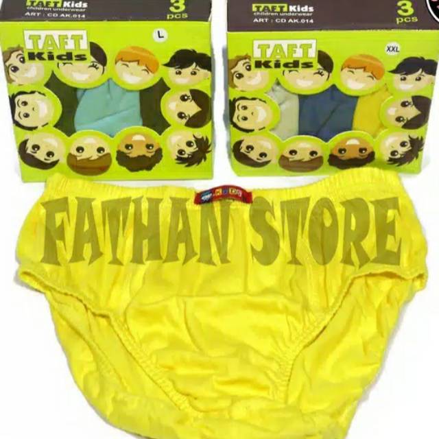Celana dalam anak laki laki taft kids 3pcs
