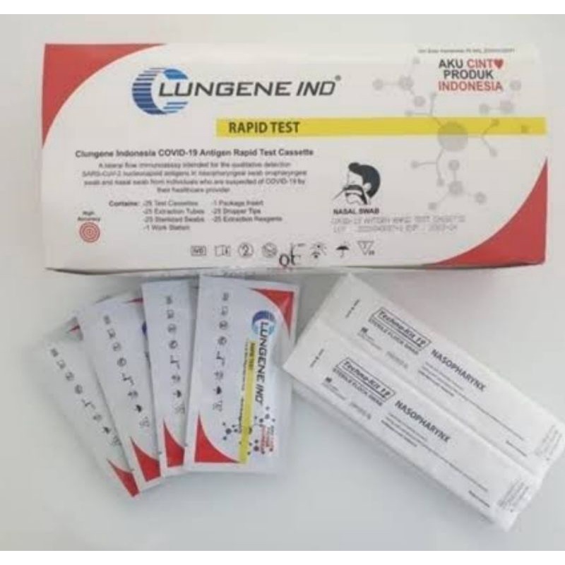 lungene merah putih test swab antigen covid-19 corona