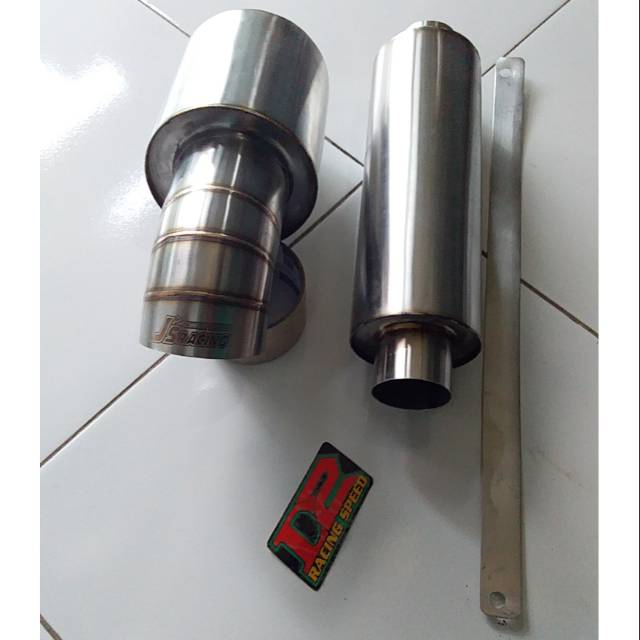 Knalpot racing mobil js racing plus resonator