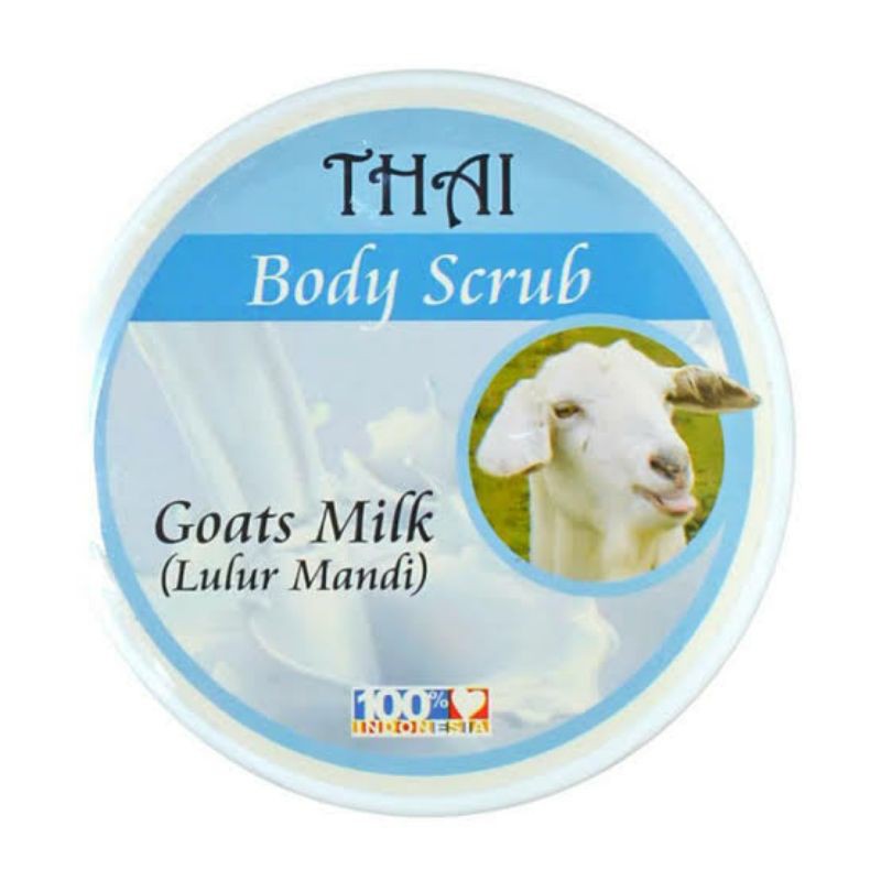 LULUR MANDI SUSU KAMBING THAI BODY SCRUB GOATS MILK SCRUB PENGANGKAT DAKI