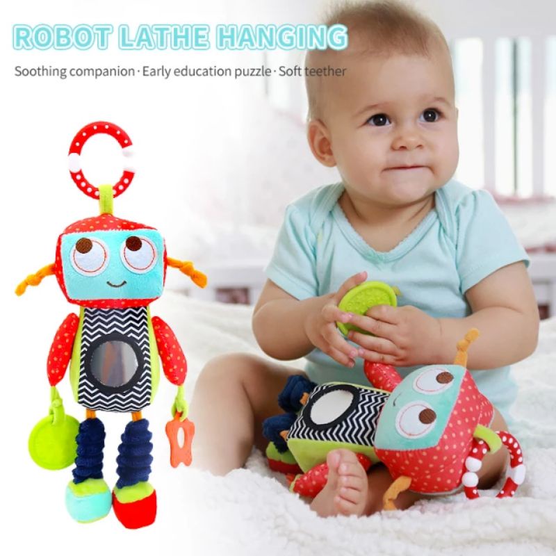 Boneka Jumbo Set Mainan Gantungan Stroller Kasur Bayi Rattle Teether Set Lucu