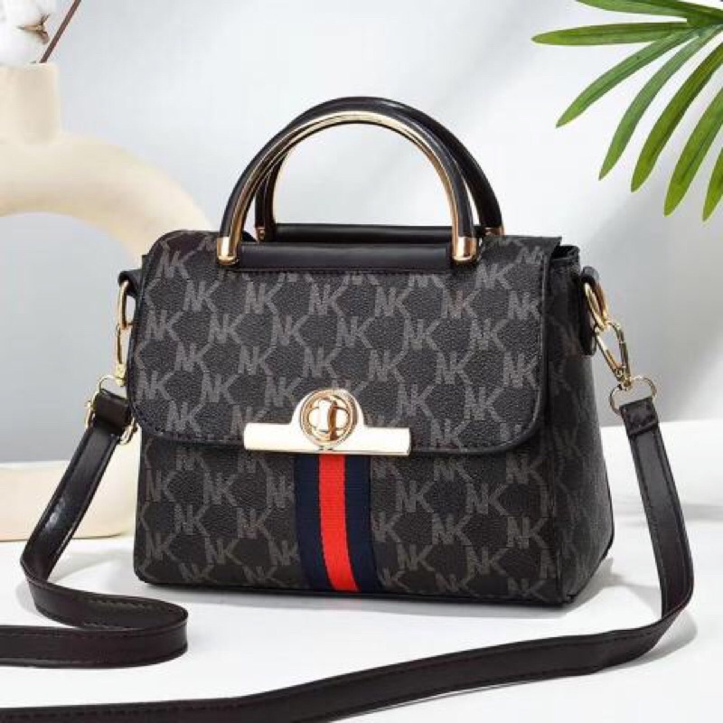 SG3496 syafniegalery hand bag import motif MK tas mini