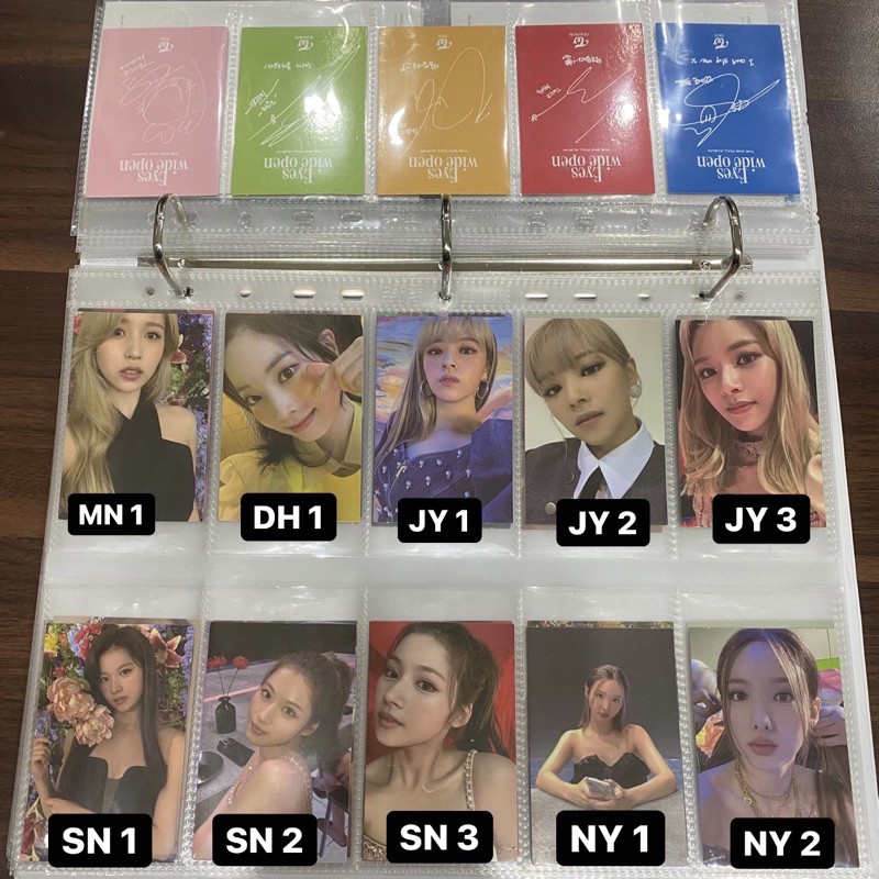 TWICE EYES WIDE OPEN EWO MINA DAHYUN JEONGYEON SANA NAYEON PHOTOCARD PC