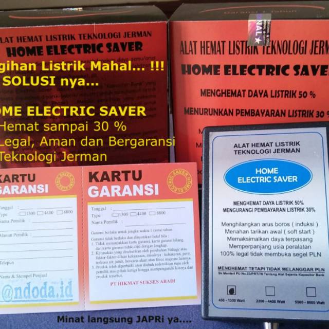 Home electric saver 450-1300 watt
