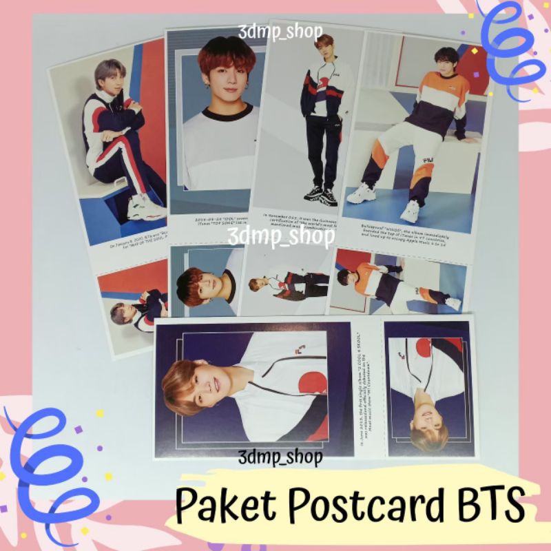 Paket Postcard lomo card lomocard Stiker Bts jimin jungkook