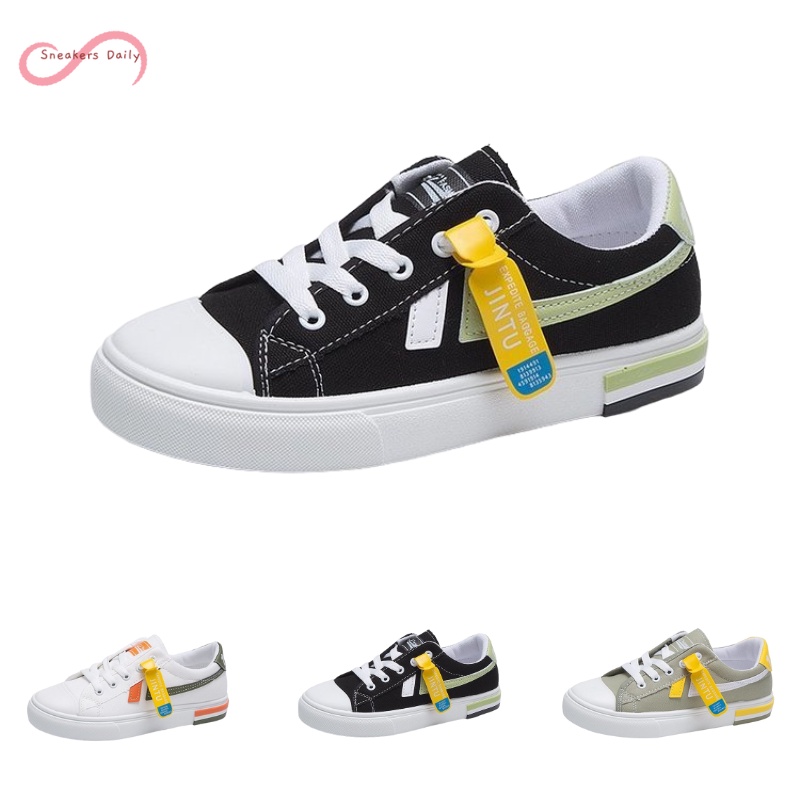 COD Sneakersdaily A15 Sepatu Sneakers Kanvas Wanita Kanvas Casual Shoes Sepatu Tali