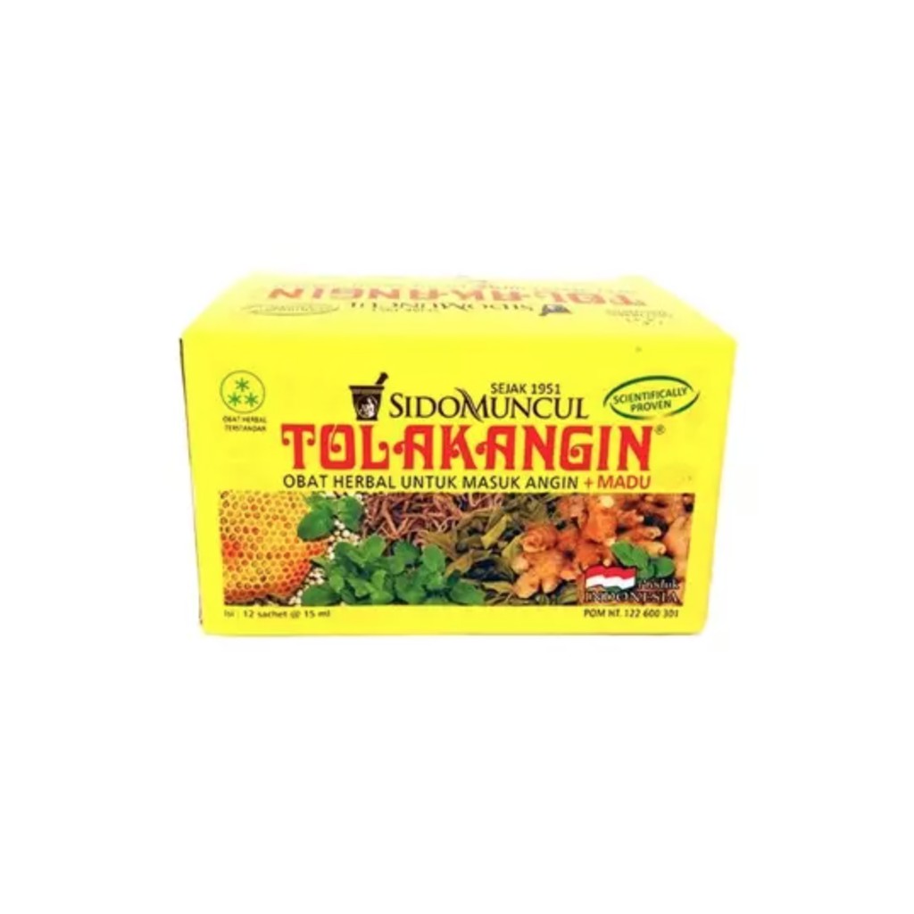 

TOLAK ANGIN CAIR PLUS MADU 15 ML 12 SACHET Obat Herbal Terstandar Untuk Masuk Angin Daya Tahan Tubuh