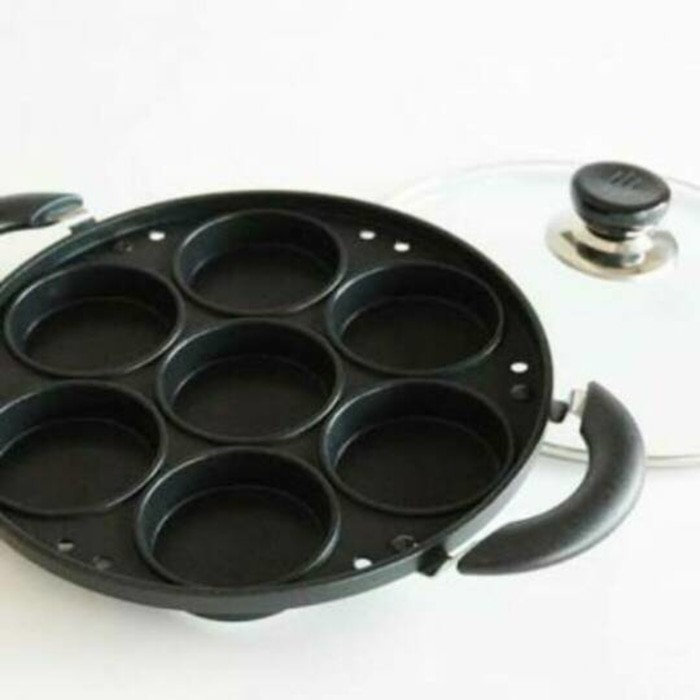 Dijual CETAKAN 7 LUBANG DATAR HAPPYCALL kue martabak mini lumpur cubit cake Berkualitas