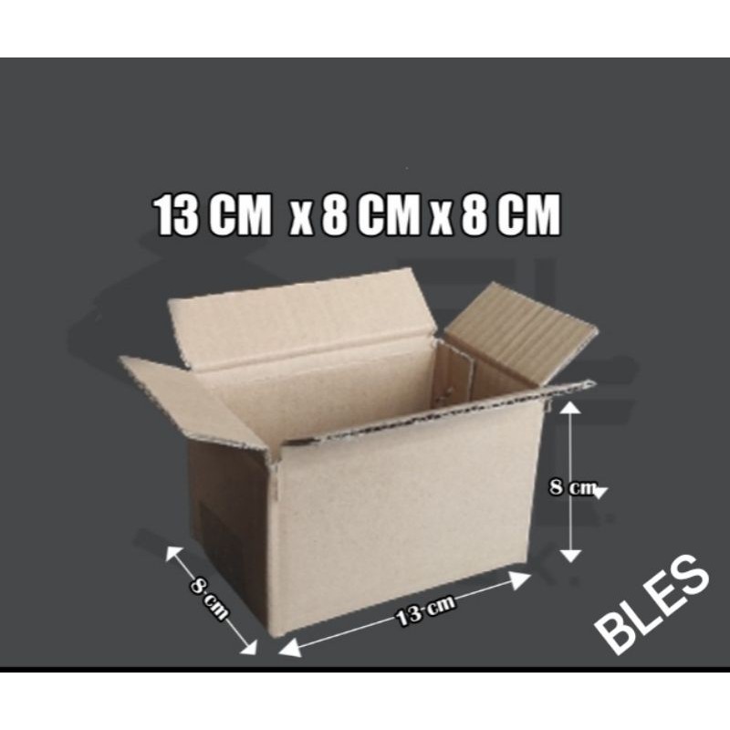 

kardus packing 13 cm x 8 cm x 8 cm ( baru/gress/tebal)