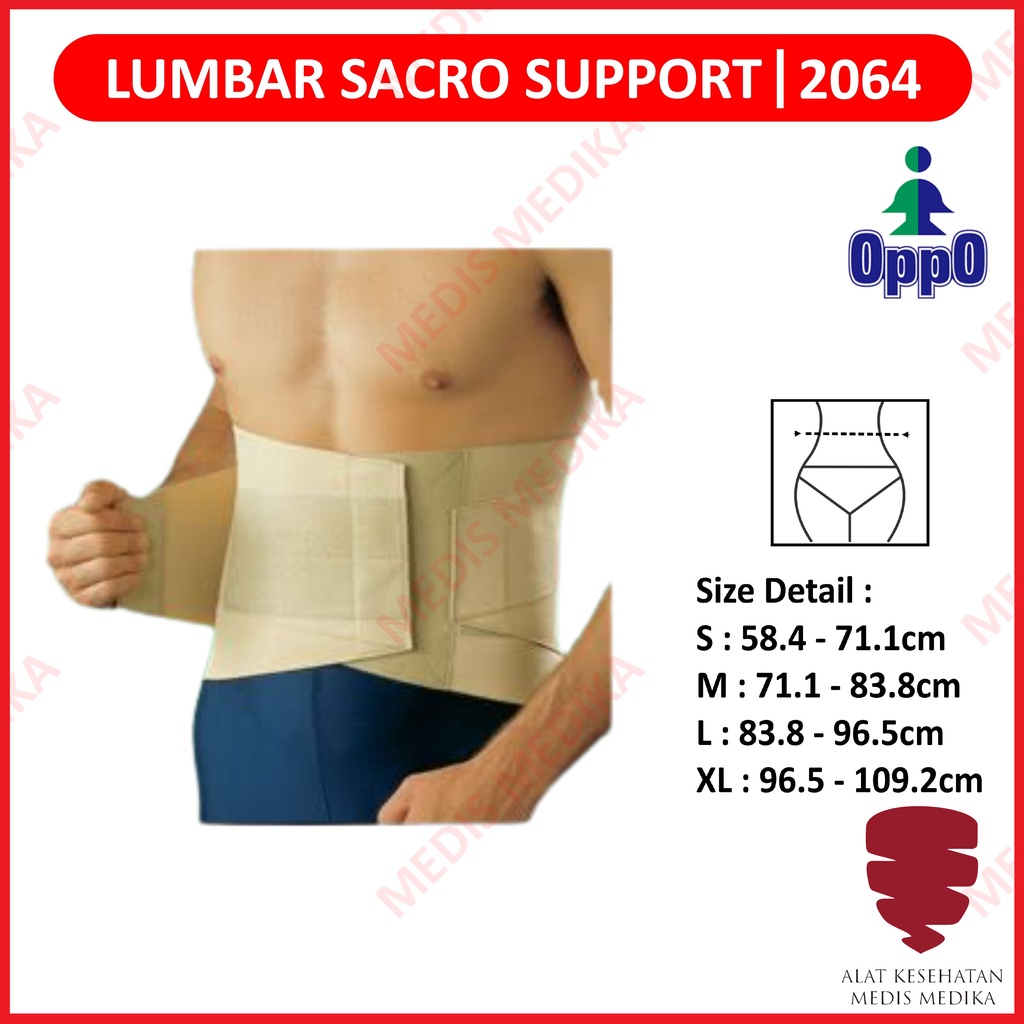 Oppo Lumbar Sacro Support 2064 Korset Penyangga Pelindung Pinggang