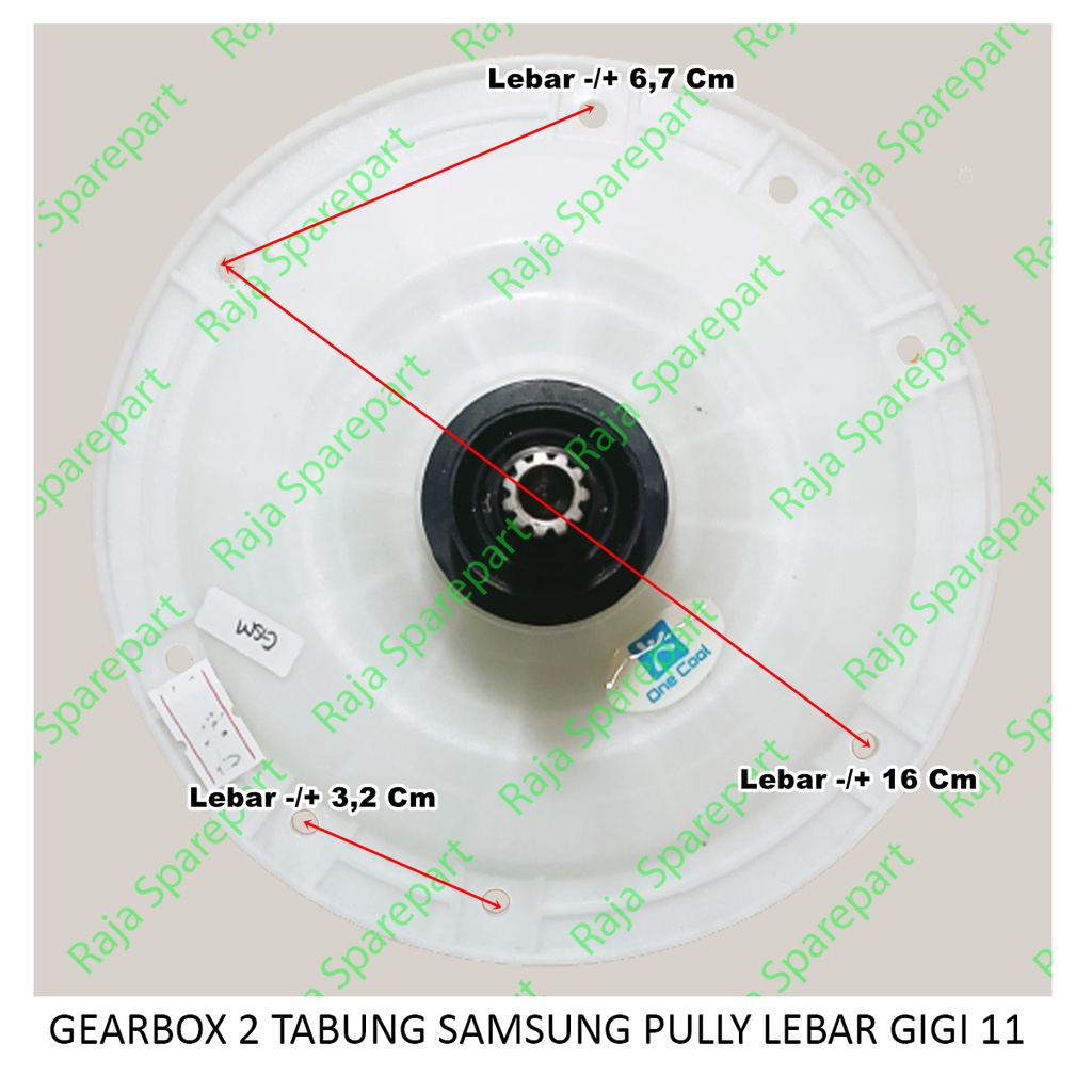 Gearbox Mesin Cuci 2 Tabung Samsung Pully Lebar Gigi 11 GB27