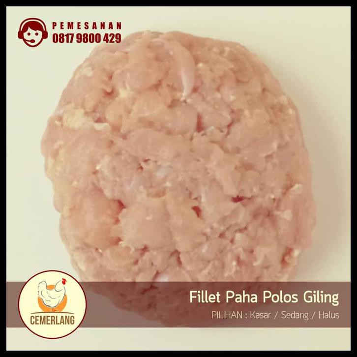 

HOT SALE Daging Ayam Giling (bagian paha polos) - Giling Halus terjamin