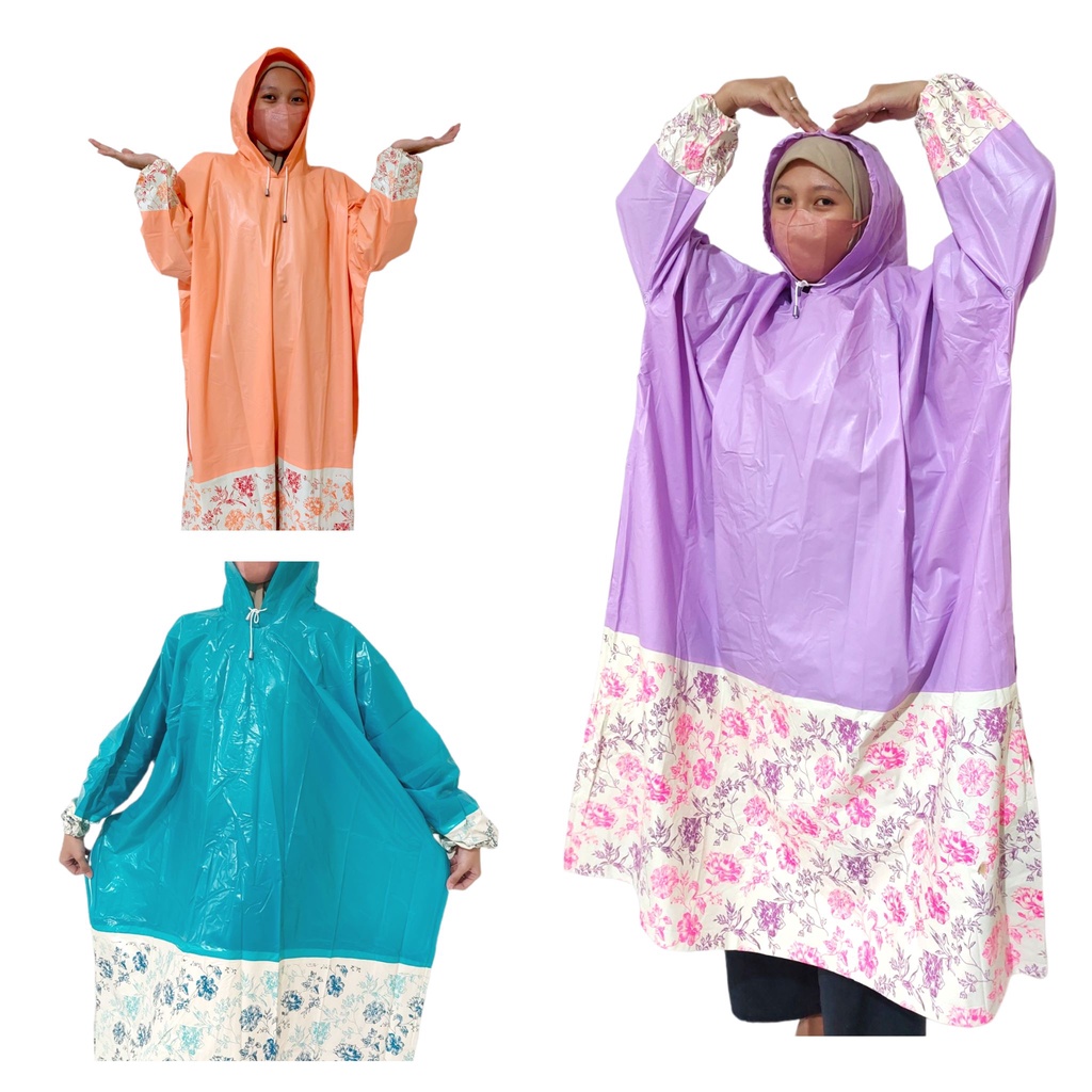 Jas Hujan Gamis Muslimah Terbaru Aisha Type 68340 Tiger Head