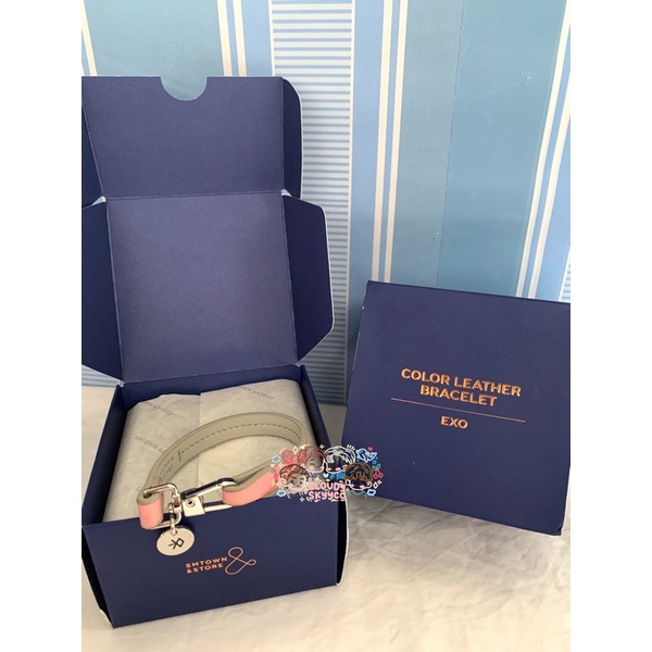 [BOOKED] bracelet leather exo chanyeol ver official smtown