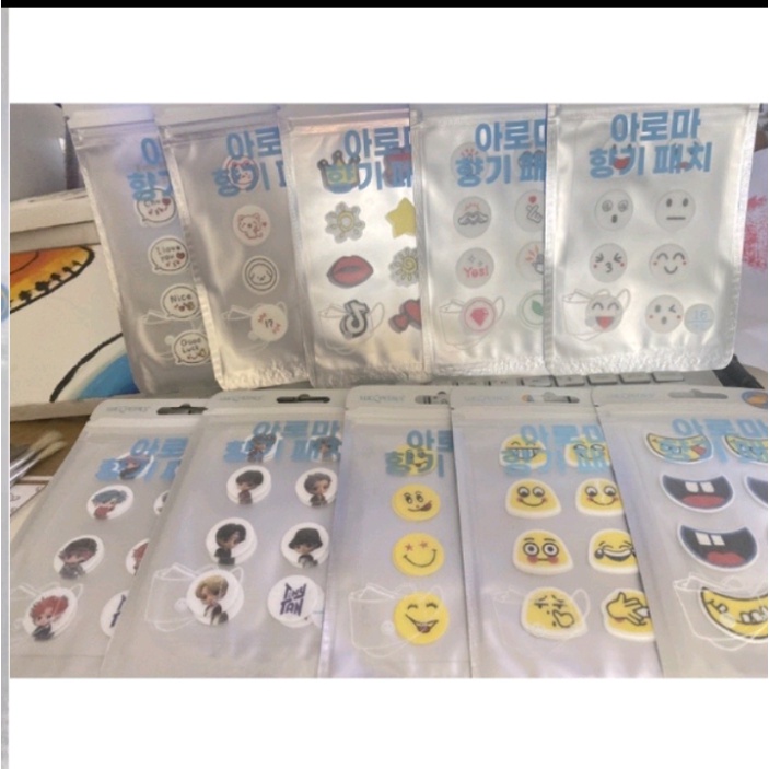 stiker masker aromaterapi isi 16 pcs patch aromaterapi random