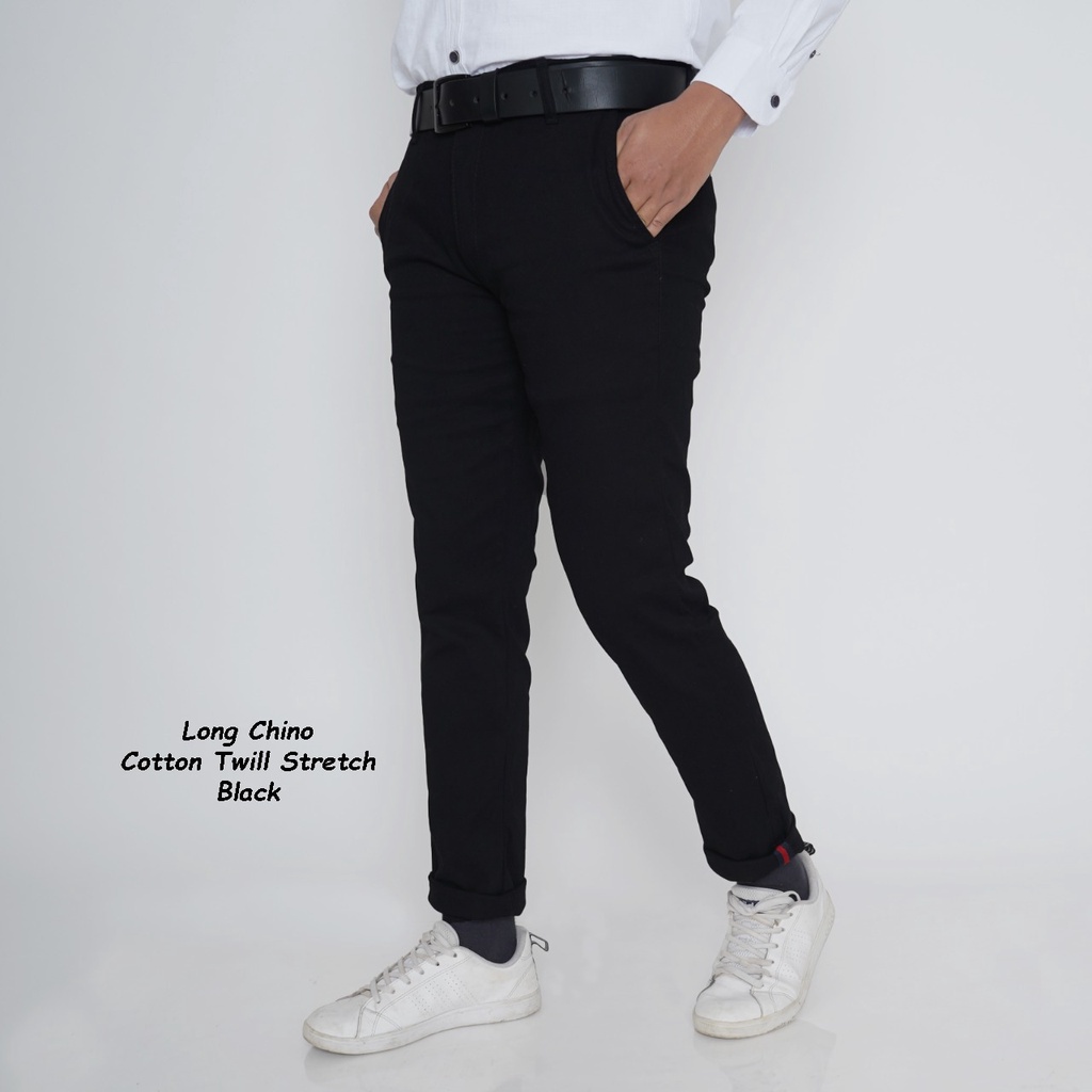 celana panjang pria celana chino bahan cotton twill stretch premium distro