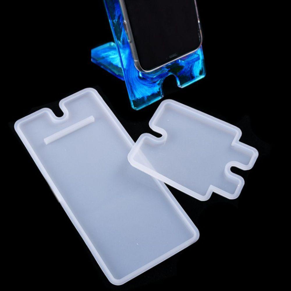 Preva Cetakan Stand Ponsel Perhiasan Membuat Alat Peraga Epoxy DIY Resin Silicone Mold