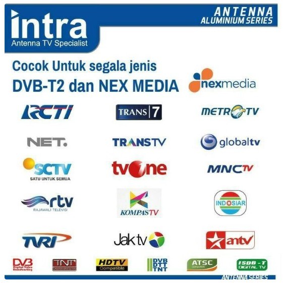 Antena Digital Outdoor TV LCD LED Intra 003 Free Kabel Antena dan Jek HM-003 Kabel Panjang 13m