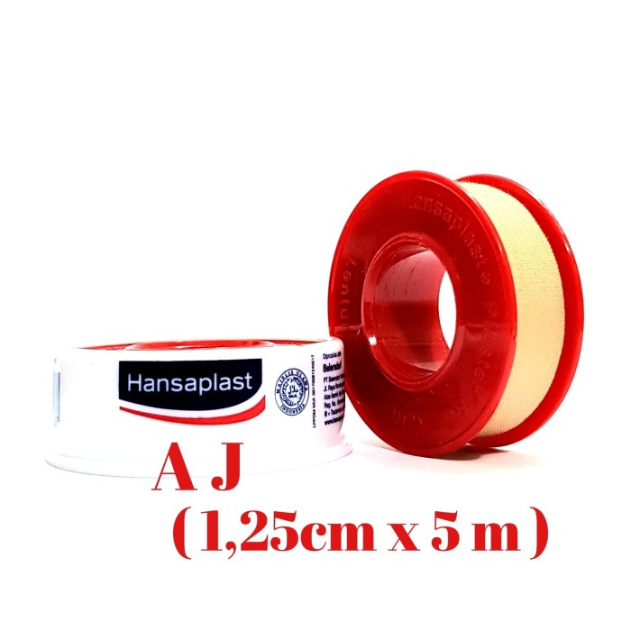 HANSAPLAST ROLL KAIN PLESTER LUKA 1.25CM X 5 M (BESAR) AMPUH