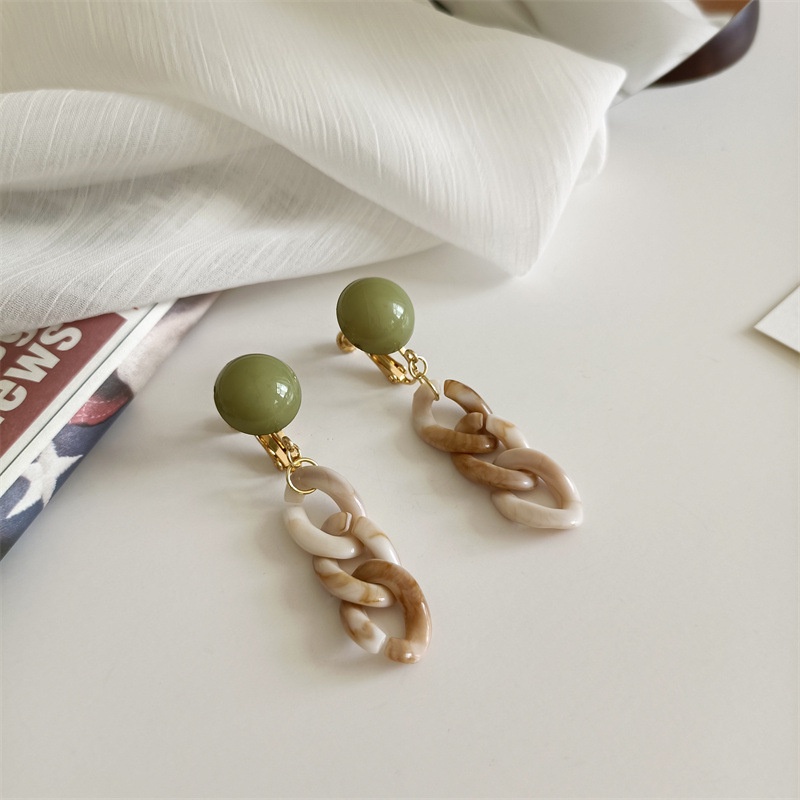 Long Temperament Tassel Chain Earrings Korean Earrings Female Earrings
