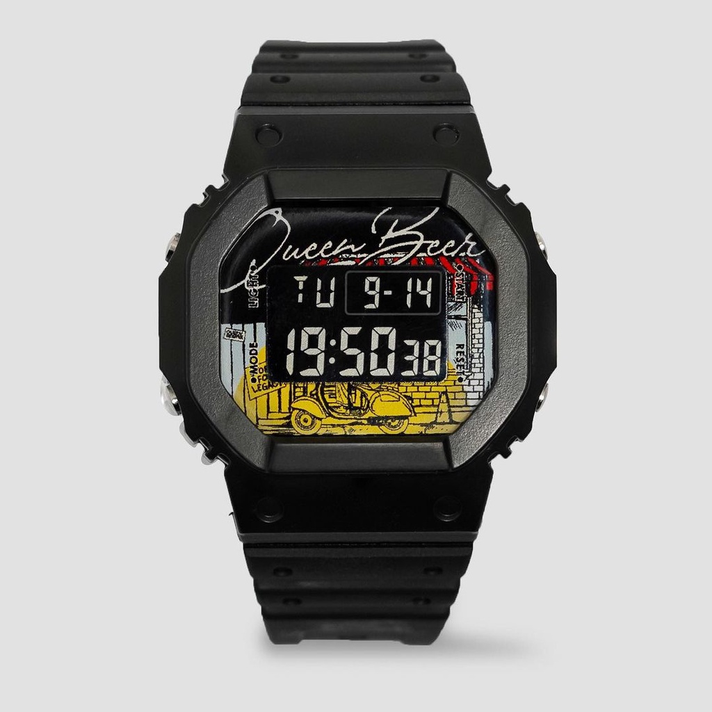 JAM TANGAN DIGITAL PRIA DAN WANITA QUEENBEER HOOPS BANJARMASIN "LIQUOR"