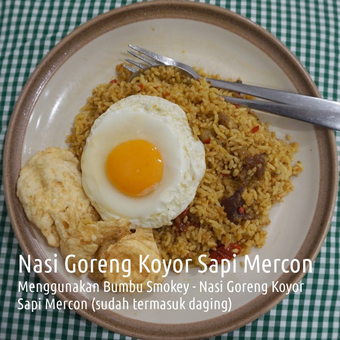 

Spesial Promo - Bumbu Nasi Goreng Koyor Mercon - Sudah Termasuk Daging