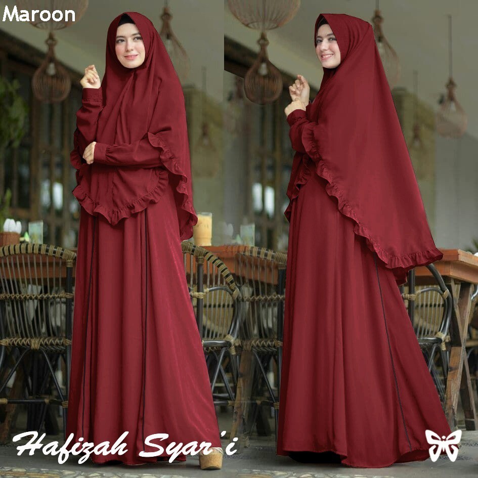 HOPYLOVY - Gamis Hafizah Syari Jersey