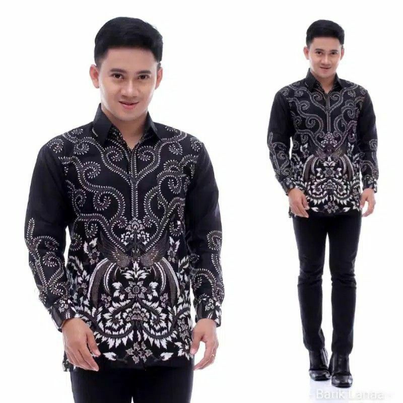 Baju Batik Pria Gus Azmi Syubbanul Muslimin Batik Katun Halus Hadroh Azzahir Hilwa Ala Santri Modern-Kemeja Uj