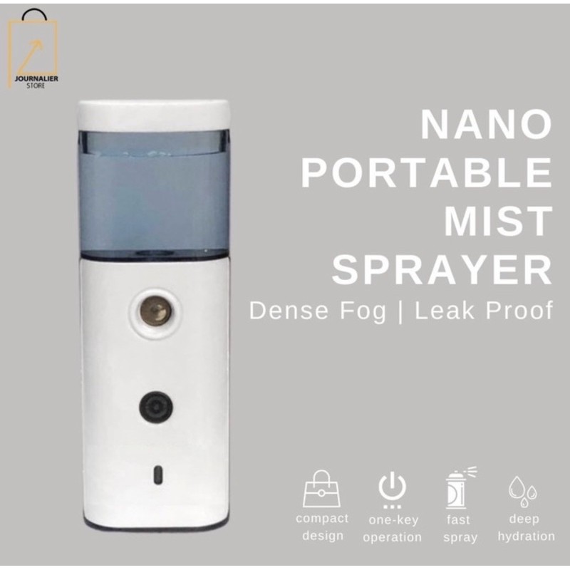 NANO SPRAY MIST SPRAYER HOCL Perawatan Pelembab Wajah Mini Portable USB -  Face Moisturizer