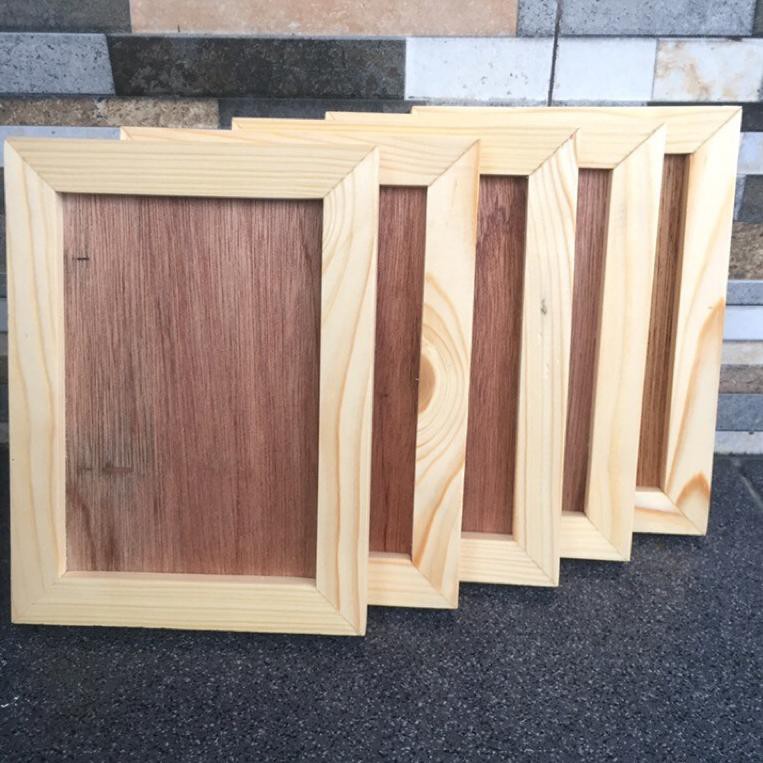 SALE TERBAIK Frame foto kayu 4R tanpa kaca / pigura kayu / hiasan dinding