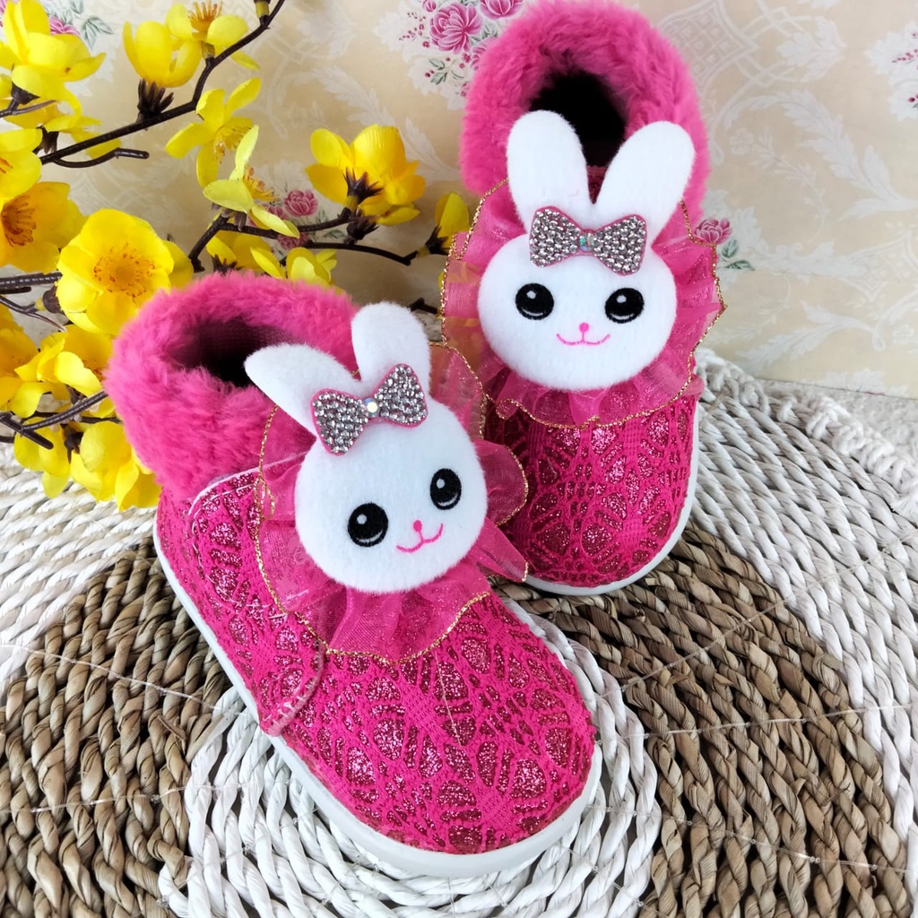 [TAMAN SEPATUKU] SEPATU TRENDY MURAH PESTA BONEKA ANAK BUNYI CIT CIT 1 2 3 TAHUN FAX24