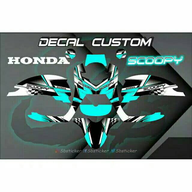 Decal custome scoopy tosca full body 003
