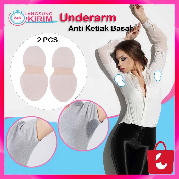 [2 PCS] Armpit Pad Anti Ketiak Basah Pelidung Ketiak Basah Penyerap Keringat Anti Bakteri Jamur Underarm