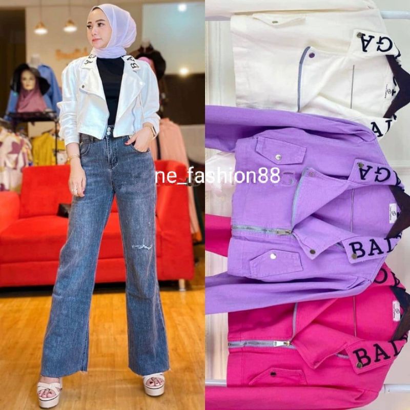 Jaket Balenciaga import premium best seller bahan denim bagus banget ya say