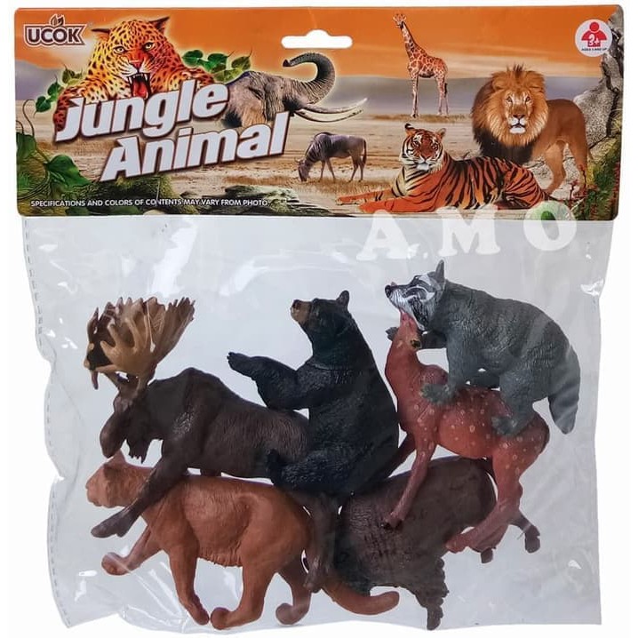 ORI JUNGLE ANIMAL 2A266 - MAINAN ANAK FIGURE ANIMAL