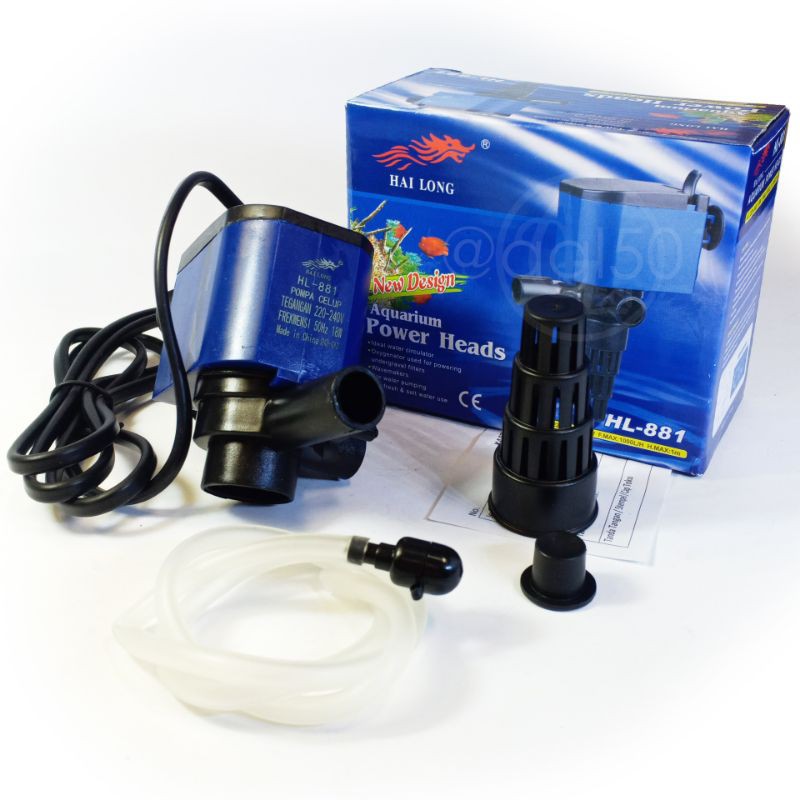 Pompa Air Celup Aquarium Hai Long HL-881