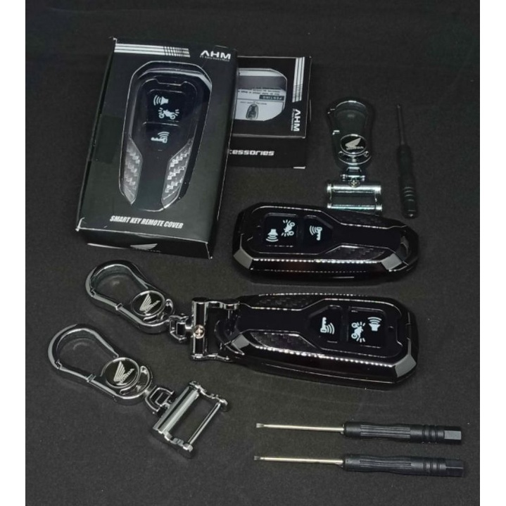 PREMIUM satu set gantungan kunci dan cover case remote keyless HONDA ADV 160 PCX 160 VARIO 160 limited