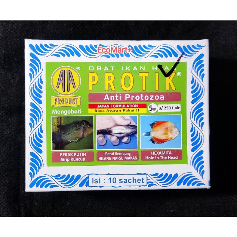 Obat Ikan Hias PROTIK Anti Protozoa Anti Parasit - 5 gr 1 sachet