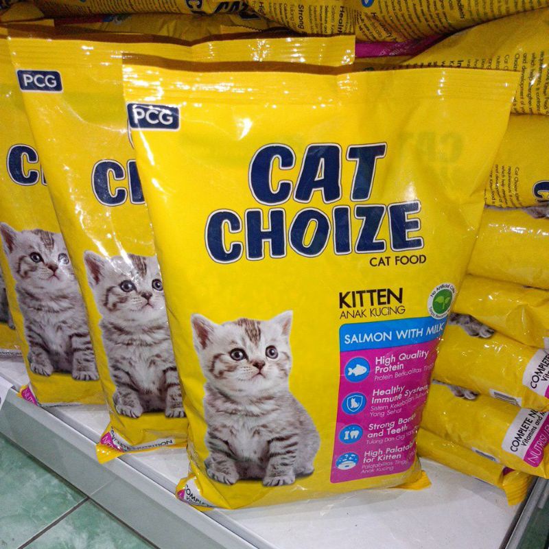 (paket 2kg) Cat choize kitten salmon kemasan 1kg Freshpack/ CC kitten salmon/ Cat Choize kitten salmon/ cat choize