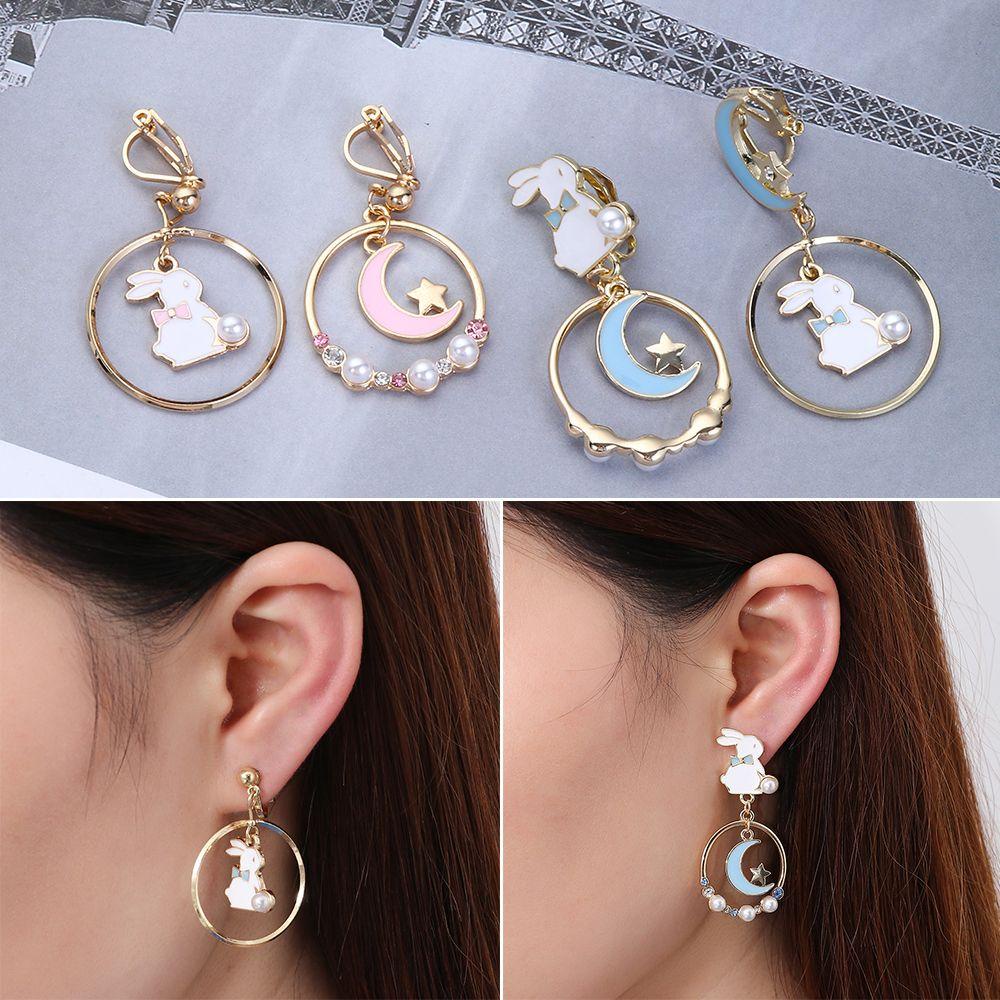 Solighter Wanita Anting Kesederhanaan Earcuff Perhiasan Klip Telinga