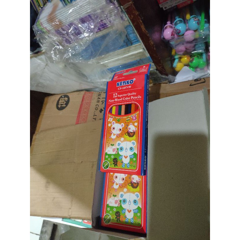 

pensil warna 12 merek kenko non wood