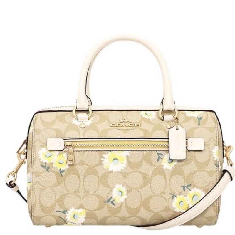 Coach Rowan Satchel In Signature Canvas With Daisy Print (C2849)