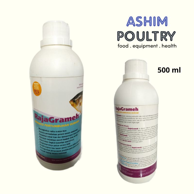 

raja grameh 500ml pemacu pertumbuhan ikan gurami