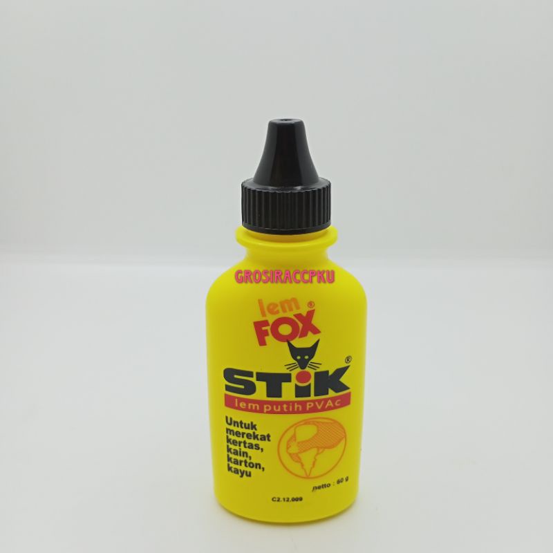 LEM FOX STIK PVAC 60 Gram Murah Meriah