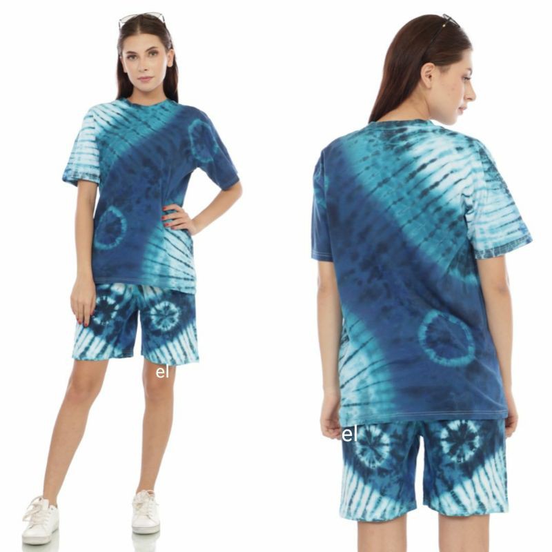 Kaos Tye Die / One Set Tye Dye / Baju Fashion Terbaru New Gentlegirls Galaxsi T-Shirt Tiedye KANZA