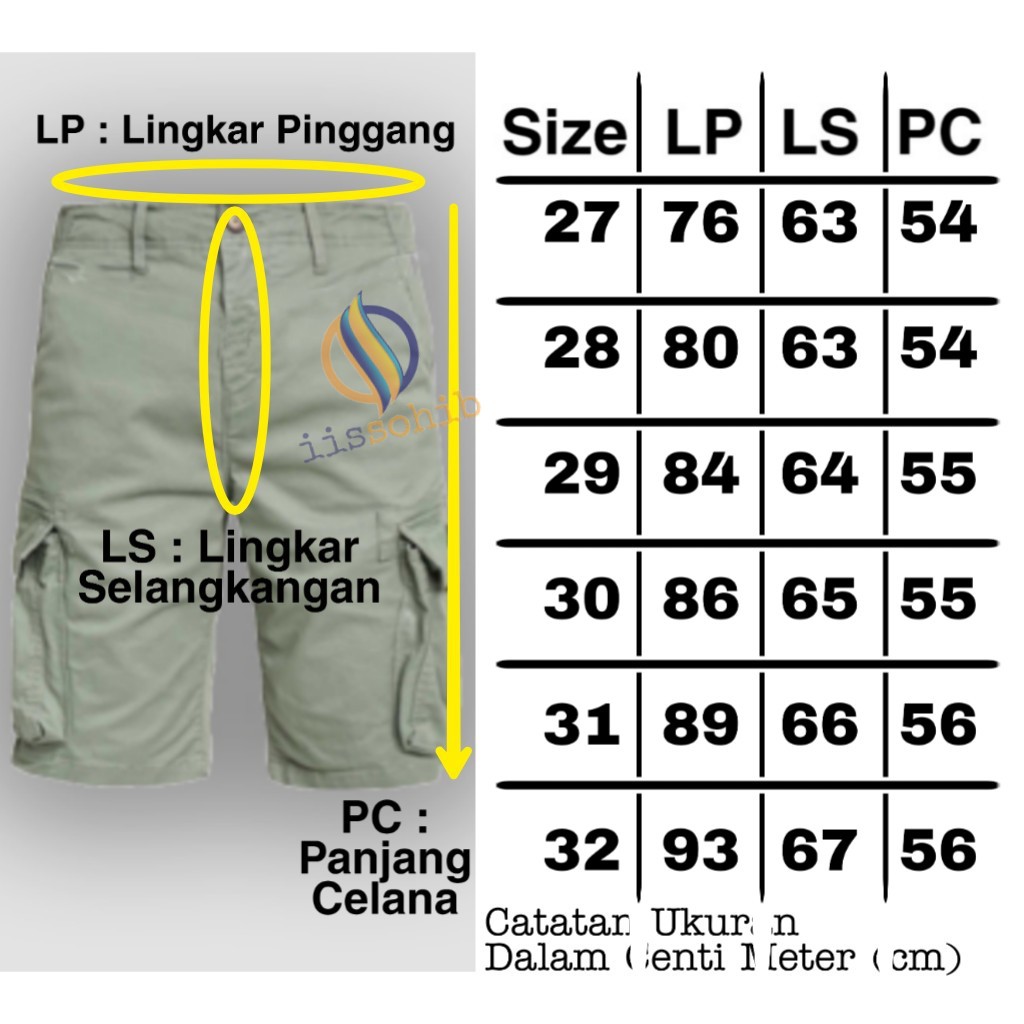 Celana Cargo Pendek Pria premium distro original