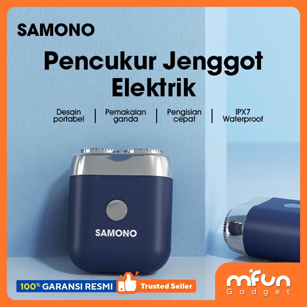 Alat Cukur Jenggot Elektrik SAMONO Waterproof Portable Shaver SW-ESB45