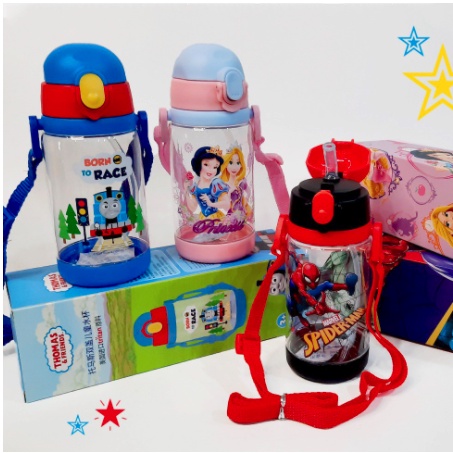 DISNEY Botol Minum Anak Disney Original Dual Cap Bahan Tritan Premium BPA Free/ Kids Bottle 520 ml 5012